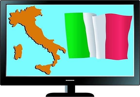 EPS 해외이미지 백그라운드 지도 인터넷 일러스트 추상 프레임 컴퓨터 세트 스크린 텔레비전 이탈리아 깃발 전국 해외202004 해외일러스트 유럽 무늬 전자제품 파일형식 벡터 이미지허브