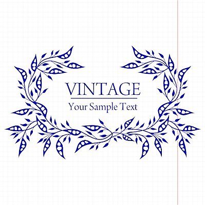 EPS 해외이미지 식물 꽃 종이 백그라운드 잎 꽃무늬 곡선 일러스트 프레임 사람없음 다이어리 공책 페이지 시트 해외202004 해외일러스트 선 무늬 문구용품 사무용품 파일형식 벡터 이미지허브