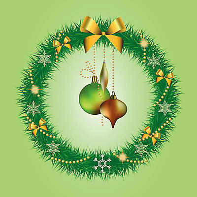 EPS 해외이미지 나무 리본 크리스마스 일러스트 공 휴가 전등 주택 장식 빨간색 초록색 화환 활 신성 해외202004 해외일러스트 식물 기념일 꽃 컬러 조명 건물 파일형식 벡터 이미지허브