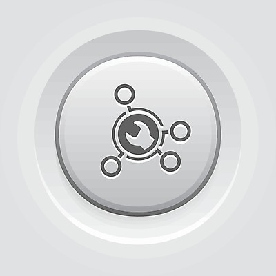 EPS 해외이미지 일러스트 자료 회색 과학기술 공구 스패너 도움 수리 심볼 분석 서비스 고정 설정 유지 지원 해외202004 해외일러스트 컬러 컨셉 기술 도구 파일형식 벡터 이미지허브