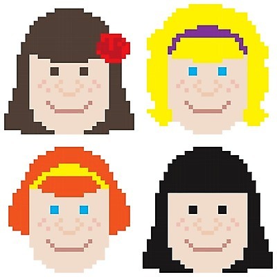 EPS 해외이미지 캐릭터 여자 얼굴 일러스트 학교 미술 사람 소녀 그래픽 10대 컴퓨터 8 만화 복고 토막 픽셀 아바타 해외202004 해외일러스트 일러캐릭터 교육 어린이 청소년 문화예술 신체부위 전자제품 숫자 파일형식 벡터 이미지허브