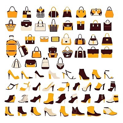 EPS 해외이미지 라이프스타일 디자인 남자 실루엣 신발 가방 일러스트 부츠 세트 유행 세일 우아함 하이힐 샌들 가죽 만화 심볼 사인 해외202004 해외일러스트 잡화 구두 컨셉 촬영기법 사람 생활 여성화 파일형식 벡터 이미지허브