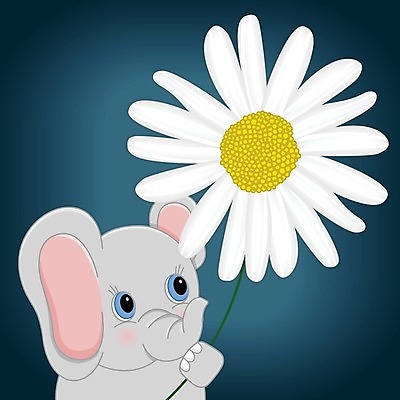 EPS 해외이미지 클립아트 동물 백그라운드 일러스트 포유류 아프리카 자연 코끼리 동물원 미소 그래픽 아기 만화 사파리 만족 데이지 상아 동물상 스크랩북 해외202004 해외일러스트 꽃 감정 나라 표정 사람 조형물 생태계 파일형식 벡터 이미지허브