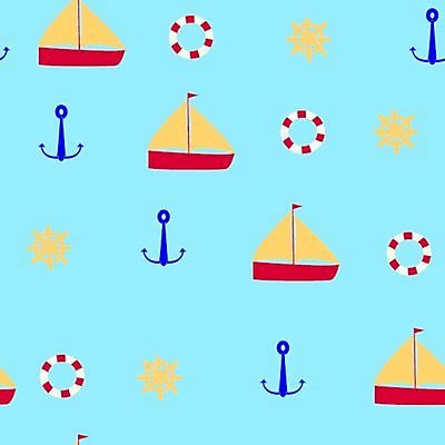 EPS 해외이미지 백그라운드 요트 일러스트 파란색 바퀴 보트 닻 해외202004 해외일러스트 컬러 배_교통 파일형식 벡터 이미지허브