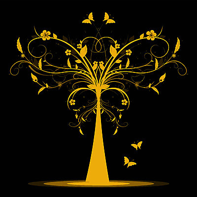 EPS 해외이미지 나무 식물 디자인 계절 꽃 실루엣 나비 백그라운드 잎 꽃무늬 패턴 일러스트 자연 추상 미술 장식 노란색 유행 검은색 성장 소용돌이 나뭇가지 황금 심볼 질감 나무껍질 해외202004 해외일러스트 컬러 곤충 무늬 문화예술 촬영기법 회오리 껍질 생태계 파일형식 벡터 이미지허브