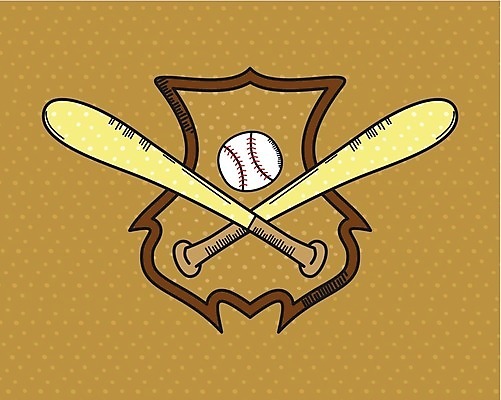 EPS 해외이미지 일러스트 사람없음 야구 야구방망이 심볼 야구공 해외202004 해외일러스트 공 구기 야구용품 파일형식 벡터 이미지허브