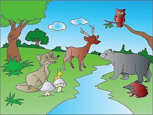 EPS 해외이미지 나무 동물 구름 캐릭터 야생동물 백그라운드 일러스트 곰 자연 하늘 사슴 동물원 그래픽 초록색 물 강 계곡 버섯 흰색 숲 만화 묘사 그림 달팽이 코믹 여우 부엉이 고슴도치 고립 해외202004 해외일러스트 일러캐릭터 자연요소 식물 컬러 포유류 조류 연체동물 생태계 파일형식 벡터 이미지허브