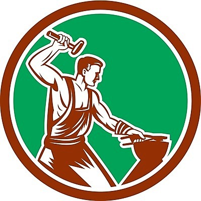 EPS 해외이미지 남자 산업 일러스트 노동자 그래픽 원형 몸무게 망치 무역 복고 펜치 판매원 고립 대장장이 해외202004 해외일러스트 도형 직업 사람 공구 파일형식 벡터 이미지허브