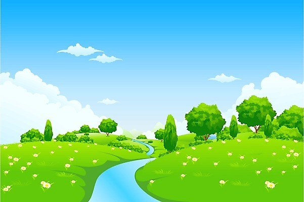 EPS 해외이미지 나무 식물 구름 꽃 백그라운드 잎 밭 일러스트 자연 하늘 산 풍경 야외 초록색 물 여름 파란색 강 환경 봄 땅 언덕 장면 내추럴 캐모마일 수평선 해외202004 해외일러스트 자연요소 계절 컬러 농업 허브 생태계 파일형식 벡터 산업 이미지허브