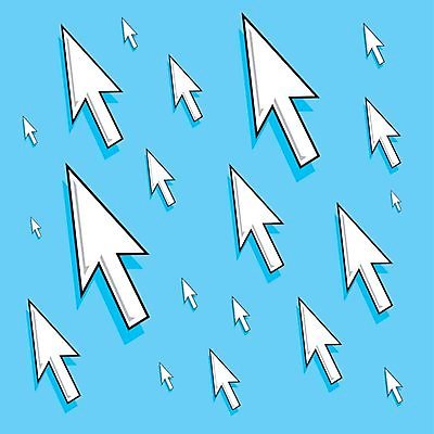 EPS 해외이미지 인터넷 일러스트 컴퓨터 경쟁 흰색 연결 방향 사이버 사인 커서 해외202004 해외일러스트 컬러 컨셉 전자제품 파일형식 벡터 이미지허브