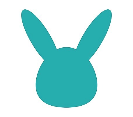 EPS 해외이미지 모양 실루엣 일러스트 사람없음 토끼 민트색 해외202004 해외일러스트 컬러 포유류 촬영기법 반려동물 파일형식 벡터 이미지허브