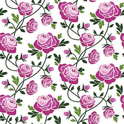 EPS 해외이미지 분홍색 백그라운드 패턴 일러스트 사람없음 장미 엘리먼트 해외일러스트 꽃 컬러 무늬 파일형식 벡터 이미지허브