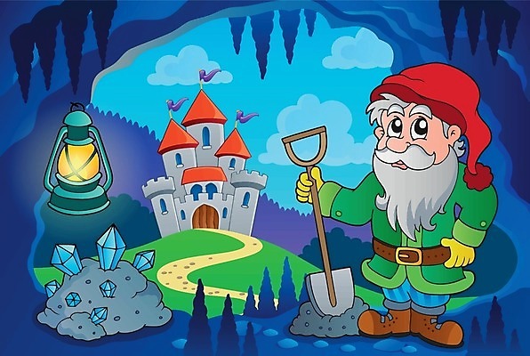 EPS 해외이미지 캐릭터 디자인 응시 일러스트 동화 요정 이야기 미술 건물 빛 궁전 바위 등불 램프 그리기 성 동굴 크리스탈 보석 삽 그림 공상 결정체 유지 숨김 난쟁이 땅파기 캡모자 해외202004 해외일러스트 일러캐릭터 모자_잡화 건축물 시선 컨셉 고건축 모션 문화예술 조명 광석 파일형식 벡터 이미지허브