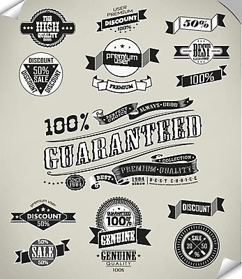 EPS 해외이미지 스티커 일러스트 사람없음 세트 라벨 빈티지 해외202004 해외일러스트 컨셉 프레임 파일형식 벡터 이미지허브