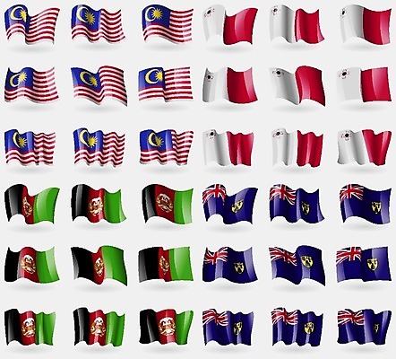 EPS 해외이미지 디자인 문화 상징 일러스트 세계 직물 심볼 지역 말레이시아 몰타섬 아프가니스탄 전국 강조 해외202004 해외일러스트 아시아 섬 몰타 파일형식 벡터 이미지허브