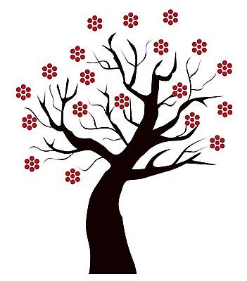 EPS 해외이미지 나무 꽃 일러스트 추상 사람없음 해외202004 해외일러스트 식물 무늬 파일형식 벡터 이미지허브