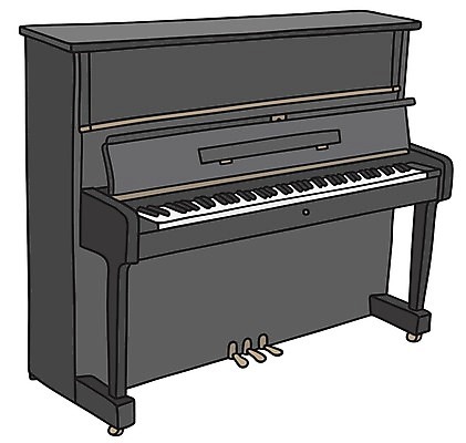 EPS 해외이미지 악기 음악 일러스트 열쇠 목재 검은색 키보드 클래식 만화 재즈 팝 해외202004 해외일러스트 나무 컬러 컨셉 재료 문화예술 파일형식 벡터 이미지허브