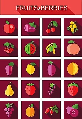 EPS 해외이미지 열매 잎 일러스트 딸기 포도 수박 검은색 나뭇가지 체리 사과 멜론 심볼 올리브 블루베리 산딸기 복숭아 석류 자두 블랙베리 건포도 구스베리 살구 채식주의자 해외202004 해외일러스트 나무 식물 컬러 과일 채식 건과일 파일형식 벡터 이미지허브