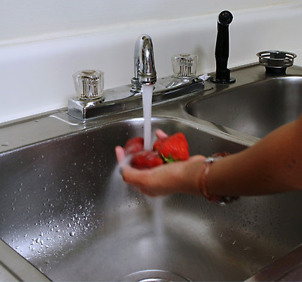 포토 JPG 해외이미지 음식 과일 딸기 사람없음 물 달리기 달콤 씻기 싱크대 수도꼭지 해외202004 해외포토 자연요소 모션 청결 맛 개수대 파일형식 이미지허브