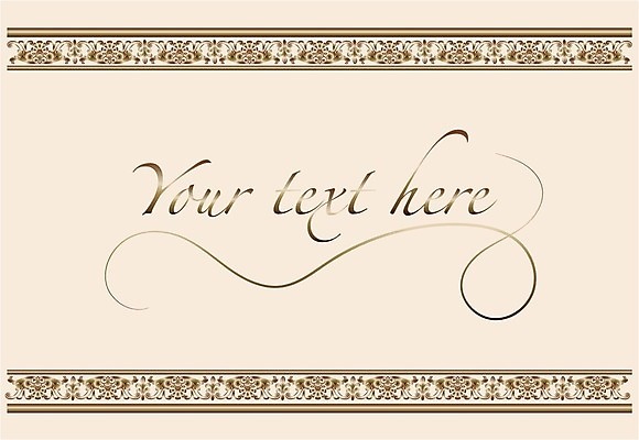 EPS 해외이미지 일러스트 타이포그라피 글자캘리그라피 사람없음 빈티지 클래식 고급 베이지색 해외202004 해외일러스트 문자 컬러 컨셉 캘리그라피 파일형식 벡터 이미지허브