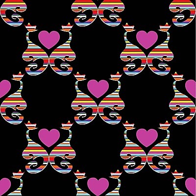 EPS 해외이미지 모양 동물 디자인 커플 실루엣 포즈 백그라운드 2 패턴 데이트 일러스트 포유류 추상 휴가 발렌타인데이 형상 사랑 앉기 장식 반려동물 검은색 고양이 흰색 하트 축하 직물 그룹 우아함 인쇄 심볼 그림 귀 펑키 단아함 해외202004 해외일러스트 감정 컬러 컨셉 무늬 관계 모션 데이이벤트 촬영기법 신체부위 파일형식 벡터 이미지허브