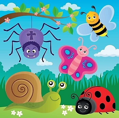 EPS 해외이미지 모양 동물 캐릭터 디자인 계절 꽃 행복 나비 곤충 일러스트 자연 미술 봄 벚꽃 나뭇가지 꿀벌 벌 달팽이 무당벌레 거미 테마 스타일 해외202004 해외일러스트 일러캐릭터 나무 식물 감정 문화예술 연체동물 벌_곤충 생태계 파일형식 벡터 이미지허브