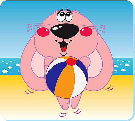 EPS 해외이미지 클립아트 동물 모래 파도 바다 여행 일러스트 공 자연 하늘 휴가 휴식 항해 야외 물 여름 파란색 뜨거움 만화 기린 그림 해외202004 해외일러스트 자연요소 계절 컬러 컨셉 배_교통 포유류 생태계 파일형식 벡터 이미지허브