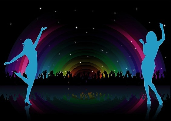 EPS 해외이미지 실루엣 별 음악 백그라운드 무지개 일러스트 사람 소녀 이벤트 손들기 축제 콘서트 공연 댄서 춤 군중 야간 클럽 디스코 유흥 해외202004 해외일러스트 자연요소 직업 여자 어린이 모션 문화예술 촬영기법 파일형식 벡터 이미지허브