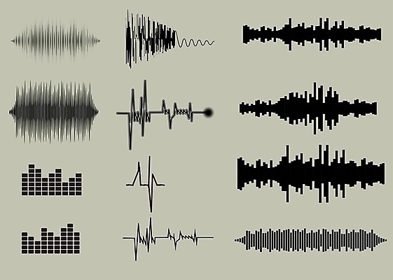 EPS 해외이미지 음악 일러스트 사람없음 소리 볼륨 스테레오 이퀄라이저 사운드웨이브 해외일러스트 문화예술 파일형식 벡터 이미지허브