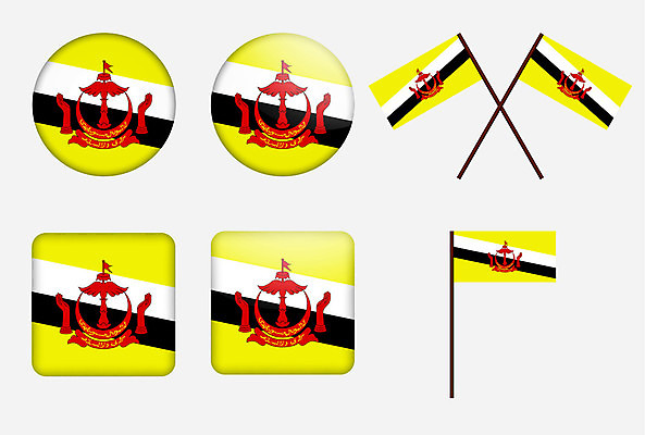 EPS 해외이미지 배너 아시아 2 일러스트 손잡이 빨간색 노란색 검은색 줄무늬 흰색 깃발 원형 심볼 사인 정사각형 배지 광택 깃대 고립 전국 정부 표준 해외202004 해외일러스트 도형 나라 컬러 무늬 파일형식 벡터 이미지허브