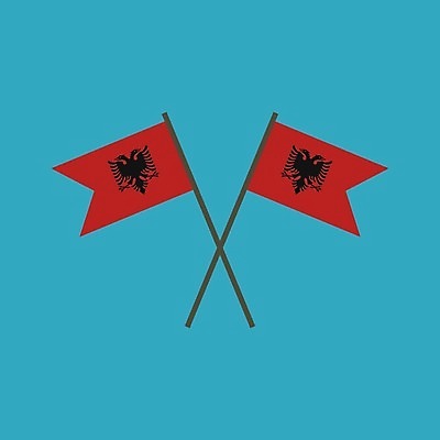 EPS 해외이미지 전통 디자인 배너 문화 물결 캠페인 여행 컨셉 일러스트 휴가 미술 경사 이벤트 그래픽 장식 축제 웹 자유 축하 깃발 막대기 플랫 만화 선거 심볼 사인 깃대 봉 애국심 대각선 교차 고립 독립 알바니아 엘리먼트 전국 해외202004 해외일러스트 선 인터넷 문화예술 민주주의 파일형식 벡터 남유럽 유럽 나라 이미지허브