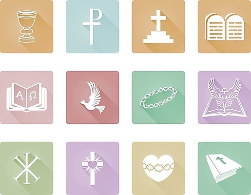 EPS 해외이미지 손 기독교 종교 십자가 일러스트 천사 부활절 관리 3 어류 책 세트 픽토그램 교회 성경 천주교 기도 예수 심볼 사인 비둘기 신성 후광 숭배 신앙심 오메가 파스텔톤 해외202004 해외일러스트 기념일 컬러 종교용품 조류 신체부위 빛 수중동물 신_종교 파일형식 벡터 이미지허브