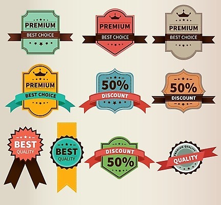 EPS 해외이미지 스티커 일러스트 사람없음 세트 라벨 세일 해외202004 해외일러스트 프레임 파일형식 벡터 이미지허브