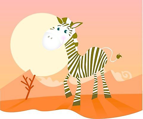 EPS 해외이미지 나무 동물 일러스트 포유류 아프리카 자연 웃음 컴퓨터그래픽 여름 컬러풀 갈색 노란색 일몰 사막 뜨거움 유머 얼룩말 해외202004 해외일러스트 식물 계절 감정 나라 컬러 표정 그래픽 노을 말_동물 생태계 파일형식 벡터이미지허브 