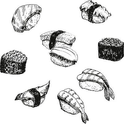 EPS 해외이미지 전통 음식 조각 잎 일러스트 밥 오이 새우 어류 요리 식당 일본 저녁식사 초밥 게 신선 해조류 고추냉이 장어 해산물 크림 날것 롤 캘리포니아 깨 연어 생강 아보카도 훈제 점심식사 고립 베이스 전국 캐비아 해외202004 해외일러스트 식물 아시아 채소 과일 식재료 현악기 갑각류 상점 식사 미국 수중동물 양념 조미료 해양식물 일본음식 파일형식 벡터 이미지허브