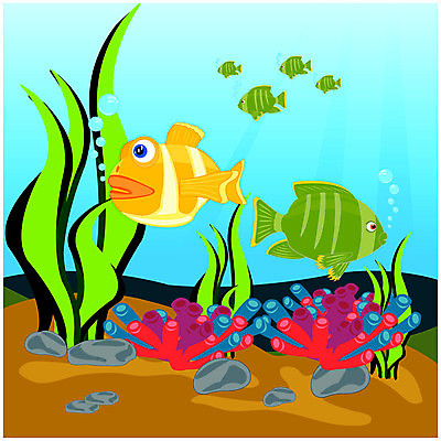 EPS 해외이미지 식물 동물 바다 일러스트 자연 벽지 바닥 항해 어류 풍경 물 컬러풀 거품 그룹 산호 만화 암초 수족관 동물상 이국적 해외202004 해외일러스트 자연요소 컬러 배_교통 조형물 수중동물 자포동물 생태계 파일형식 벡터 이미지허브