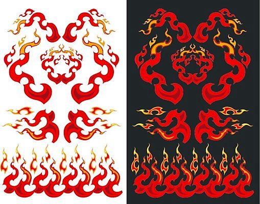 EPS 해외이미지 클립아트 디자인 일러스트 불 불꽃 미술 그래픽 뜨거움 화재 클립 연소 화상 해외202004 해외일러스트 자연요소 문화예술 상처 사건 파일형식 벡터 이미지허브