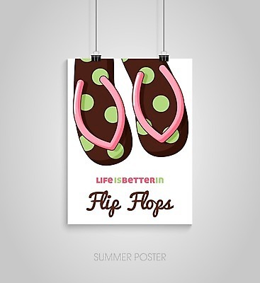 EPS 해외이미지 디자인 포스터 일러스트 매달리기 타이포그라피 글자캘리그라피 사람없음 쪼리 서류집게 해외202004 해외일러스트 문자 캘리그라피 모션 집게 샌들 파일형식 벡터 이미지허브