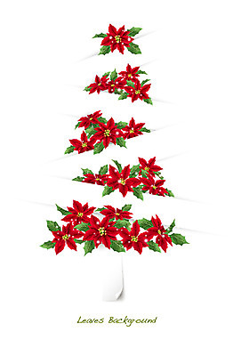 나무 식물 배너 기념일 꽃 컬러 백그라운드 잎 크리스마스 꽃백그라운드 일러스트 자연 나뭇잎 안내 프레임 틀 이벤트 사람없음 빨간색 크리스마스트리 풀 알림 나뭇잎배경 포인세티아 국내일러스트 AI파일 생태계 파일형식 벡터