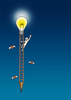 전신 PSD 교육 백그라운드 날개 일러스트 전구 사다리 상상 조명 상상일러스트 한명 서기 사람 손짓 책 빛 판타지 연필 손들기 인사 백열등 손인사 국내일러스트 1 모션 학용품 필기구 도구 예절 파일형식