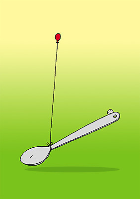PSD 식기 교육 컬러 백그라운드 일러스트 상상 수저 상상일러스트 한명 사람 상반신 초록색 판타지 노란색 숟가락 끈 묶기 풍선 국내일러스트 1 모션 파일형식