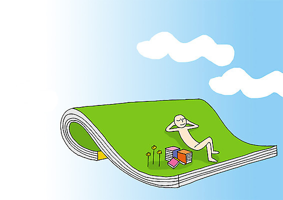 전신 PSD 구름 교육 백그라운드 일러스트 상상 휴식 상상일러스트 한명 사람 책 판타지 쌓기 기댐 잠 국내일러스트 자연요소 1 컨셉 모션 파일형식