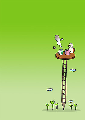 PSD 구름 교육 음료 컬러 백그라운드 의자 일러스트 사다리 상상 탁자 상상일러스트 한명 사람 앉기 상반신 책 컵 초록색 판타지 독서 연필 새싹 하트 차 국내일러스트 자연요소 모양 식물 1 식기 가구 모션 학용품 필기구 도구 파일형식