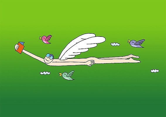 전신 PSD 동물 교육 백그라운드 날개 일러스트 상상 조류 상상일러스트 한명 들기 사람 책 판타지 비행 운반 국내일러스트 1 모션 파일형식