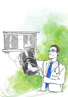 PSD 남자 일러스트 의학 청진기 뼈 엑스레이 건강 한명 서기 들기 사람 상반신 성인 치료 건강관리 의사 의사가운 도움 보호 질병 척추 질병관리 갈비뼈 기념사진 남자만 남자한명만 성인남자만 성인만 국내일러스트 1 컨셉 의료기기 모션 관리 의료진 가운 파일형식