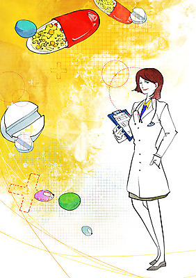 전신 PSD 여자 일러스트 의학 청진기 건강 한명 서기 들기 사람 성인 치료 알약 약 건강관리 의사 의사가운 도움 보호 질병 질병관리 서류판 여자만 여자한명만 성인여자만 성인만 국내일러스트 1 컨셉 의료기기 모션 관리 사무용품 의료진 가운 파일형식