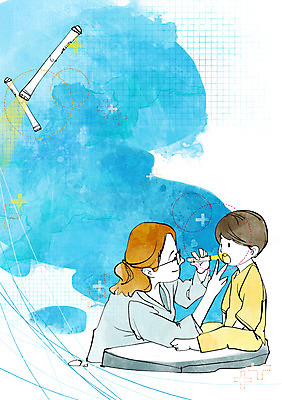 전신 PSD 여자 남자 어린이 일러스트 의학 건강 사람 앉기 소년 성인 두명 치료 건강관리 진료 환자 의사 침대 도움 보호 질병 질병관리 소아과 국내일러스트 가구 컨셉 모션 병원 관리 의료진 파일형식