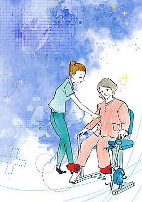 전신 PSD 여자 의자 일러스트 의학 건강 서기 사람 앉기 성인 두명 치료 운동 건강관리 환자 간호사 도움 보호 질병 질병관리 재활 여자만 성인여자만 성인만 국내일러스트 가구 컨셉 모션 관리 의료진 파일형식