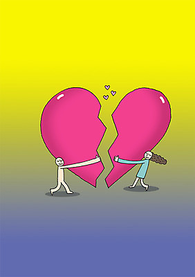 전신 PSD 커플 여자 남자 백그라운드 일러스트 상상 상상일러스트 사랑 서기 들기 사람 두명 손상 하트 이별 국내일러스트 모양 감정 컨셉 관계 모션 파일형식