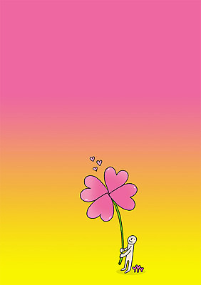 전신 PSD 식물 남자 백그라운드 잎 일러스트 상상 상상일러스트 사랑 한명 서기 들기 사람 하트 네잎클로버 클로버 남자만 남자한명만 국내일러스트 모양 1 감정 모션 파일형식